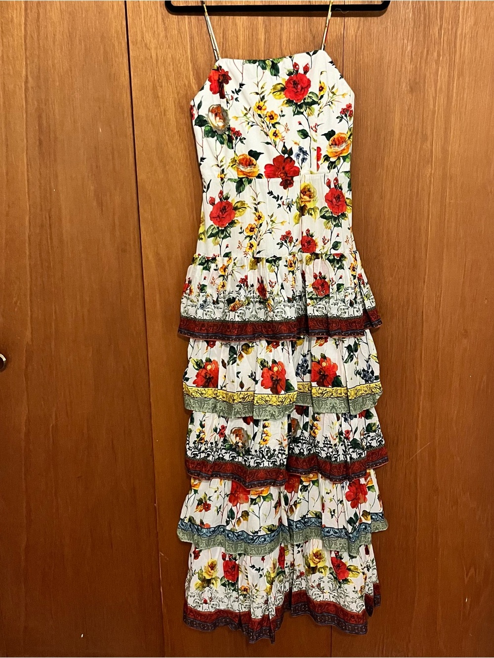 Alice + Olivia Floral Tiered Maxi Dress-NWT - Picture 3 of 9